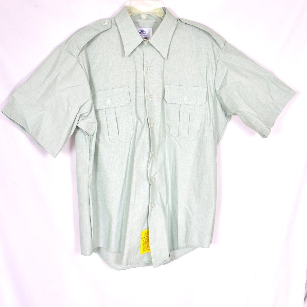 DSCP Garrison Collection Sage Green Short Sleeve Size 17